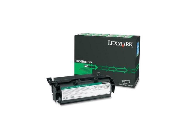 Lexmark T650H80G High Yield Toner Cartridge - Black