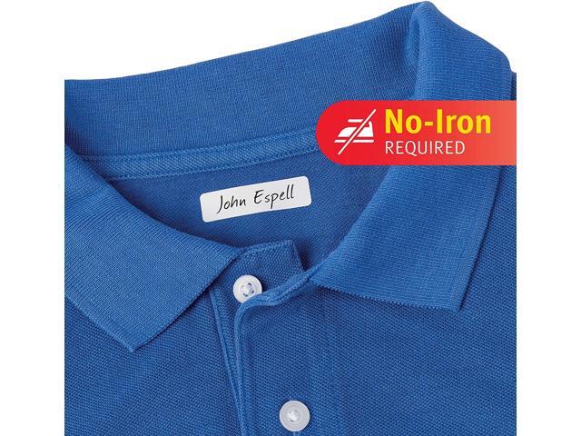 Avery No-Iron Fabric Labels, Washer & Dryer Safe, 1/2' x 1-3/4', 54 Labels