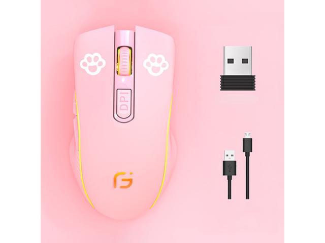2.4G/Bluetooth Wireless Mouse, SILENT MICE, Rechargeable Full Size Wireless Optical Full Size Mice Ergonomic design mouse with Nano USB Receiver, 3.