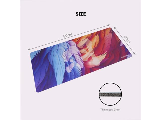 Fantech STRIKEPAD MST901,Holographic Design, Herringbone Rubber Base, Liquid Resistant Surface (90cm × 40cm), Blue