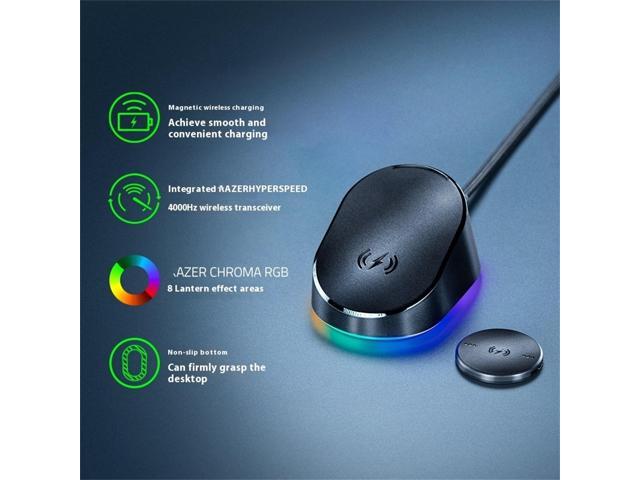 AULA Wireless Charging Mouse Dock + Wireless Charging Component Set for Basilisk V3-Magnetic Wireless Charging - Integrated HyperPolling 8K Hz...