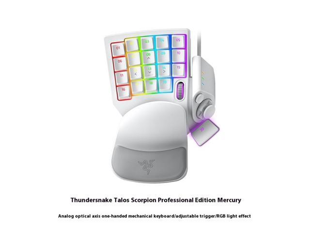 AULA Tartarus Pro Wired Left Hand Keypad, 32 Programmable Keys, 8-Way Thumb Arrow Keys and Scroll Wheel,20 Analog Movement Switches,Macro Pad for...