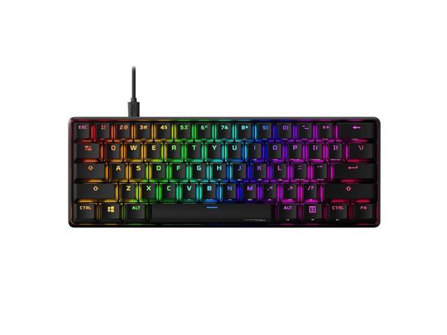 HyperX Alloy Origins 60 - Mechanical Gaming Keyboard - Ultra Compact 60% Form Factor - Tactile Aqua Switch - Double Shot PBT Keycaps - RGB LED...