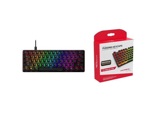 HyperX Alloy Origins 60 - Mechanical Gaming Keyboard - Ultra Compact 60% Form Factor - Tactile Aqua Switch - Double Shot PBT Keycaps - RGB LED...