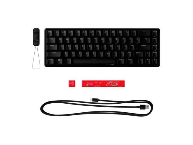 HyperX Alloy Origins 65 - Mechanical Gaming Keyboard Compact 65% Form Factor - Tactile Aqua Switch - Double Shot PBT Keycaps - RGB LED...