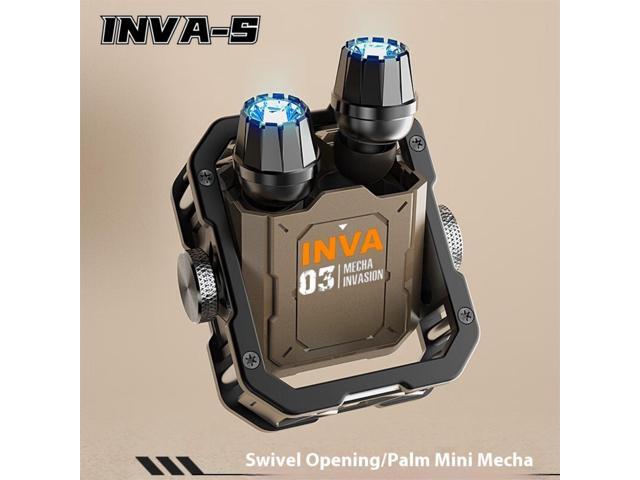 FANTECH Mecha Invasion 'Jetpack' Wireless Earbuds Bluetooth 5.3 Gaming Earphones with RGB LED Effects, Finger Spinner Mechanism, ENC Noise...