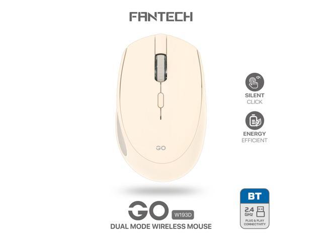 FANTECH GOW193D Beige Gaming Mouse -Slient Click,Energy Efficient,Plug & Play Connectivity,1600DPI Adjustable,57g,5 Buttons,Ergonomic Design for...