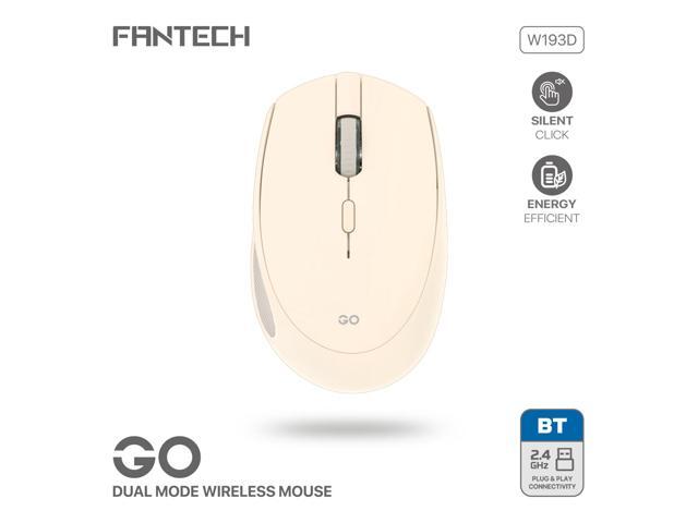 FANTECH GOW193D Beige Gaming Mouse -Slient Click,Energy Efficient,Plug & Play Connectivity,1600DPI Adjustable,57g,5 Buttons,Ergonomic Design for...