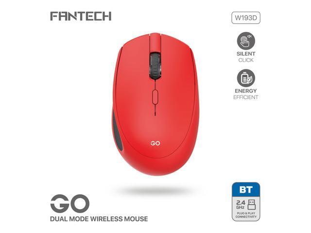 FANTECH GOW193D Red Gaming Mouse -Slient Click,Energy Efficient,Plug & Play Connectivity,1600DPI Adjustable,57g,5 Buttons,Ergonomic Design for...