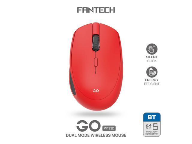 FANTECH GOW193D Red Gaming Mouse -Slient Click,Energy Efficient,Plug & Play Connectivity,1600DPI Adjustable,57g,5 Buttons,Ergonomic Design for...