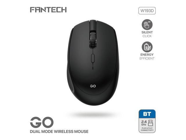 FANTECH GOW193D Black Gaming Mouse -Slient Click,Energy Efficient,Plug & Play Connectivity,1600DPI Adjustable,57g,5 Buttons,Ergonomic Design for...