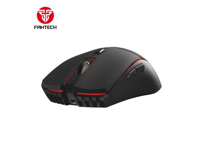 FANTECH BLAKE Wireless WGC5S Black Gaming Mouse - Huano Blue Shell White Dots,UpTo 70Hours,Pixart 3311 Sensor,6D Macro Function,12000DPI...