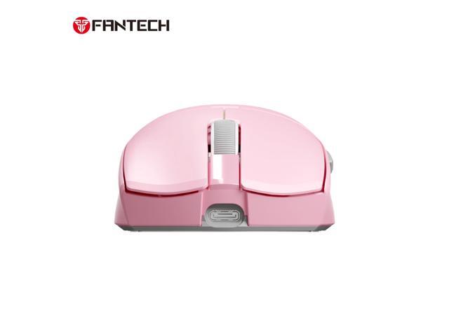 FANTECH TANTO S WG13S Pink Gaming Mouse - 26000DPI, 2.4GHz Tri-mode Connectivity, 44Hours Battery Life,Supports RGBCharging Dock,Pixart 3395...