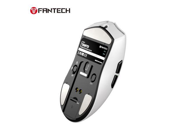 FANTECH TANTO WG13 Wireless Gaming Mouse - 26000 DPI, Tri-Mode (BT5.0/2.4G/Wired), 58g Ultra-Light, PixArt PAW3395, 44Hr Battery(White)