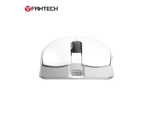 FANTECH TANTO EWG13E Black Gaming Mouse - 12000DPI, 2.4GHzWireless Connection, Huano Transparent Green Shell White Dots,45Hours Battery...