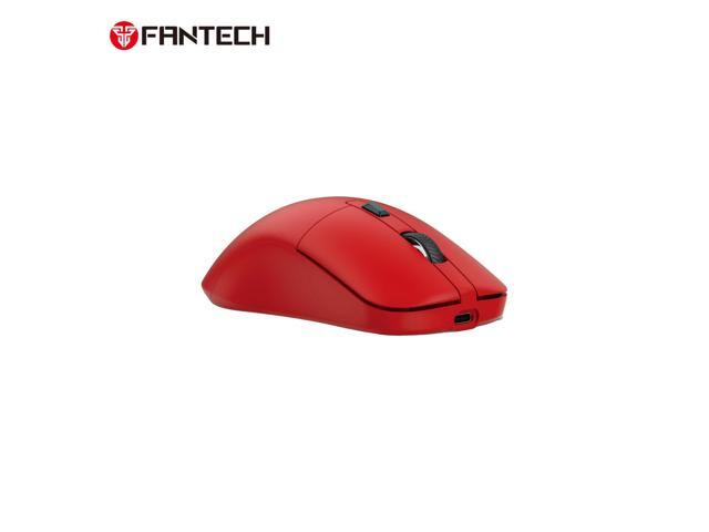 FANTECH KANATA WIRELESS S WG9S Red Gaming Mouse - 12000 DPI, Dual Mode Connectivity,Huano Blue Shell White Dots,70+Hours Battery Life,Pixart 3311...