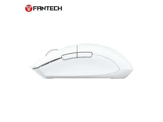 FANTECH ARIA E XD7E White Gaming Mouse - Huano Transparent Blue Shell Pink Dots,70Hours Battery Life,Pixart 3311 Sensor,Dual Mode...