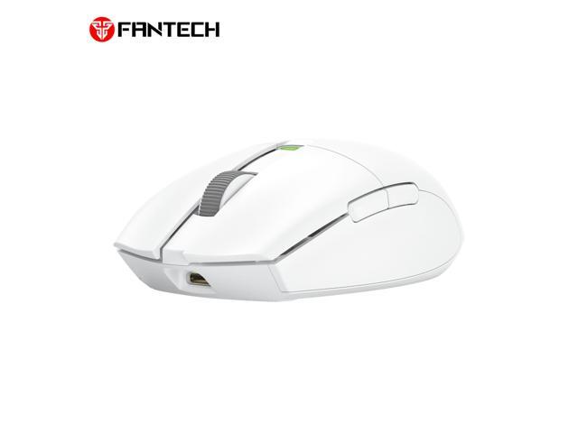 FANTECH ARIA E XD7E White Gaming Mouse - Huano Transparent Blue Shell Pink Dots,70Hours Battery Life,Pixart 3311 Sensor,Dual Mode...