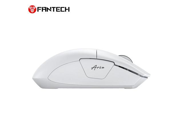 FANTECH ARIA E XD7E White Gaming Mouse - Huano Transparent Blue Shell Pink Dots,70Hours Battery Life,Pixart 3311 Sensor,Dual Mode...