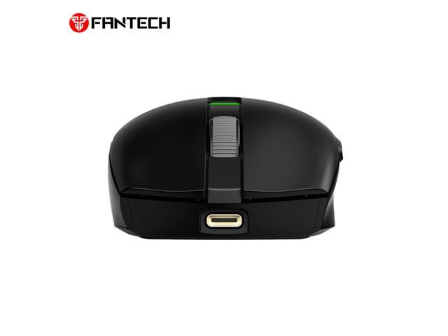 FANTECH ARIA E XD7E Black Gaming Mouse - Huano Transparent Blue Shell Pink Dots,70Hours Battery Life,Pixart 3311 Sensor,Dual Mode...