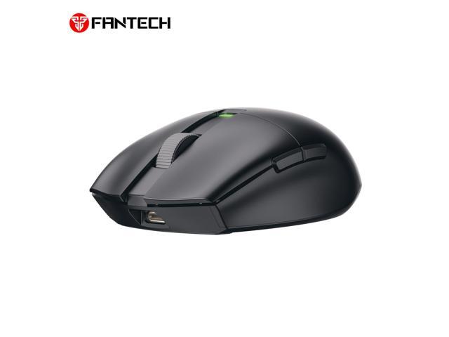 FANTECH ARIA E XD7E Black Gaming Mouse - Huano Transparent Blue Shell Pink Dots,70Hours Battery Life,Pixart 3311 Sensor,Dual Mode...