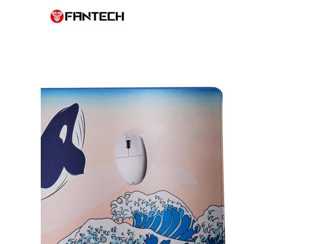 Fantech NAMI MP905 Deskmat,Holographic Design, Unique Fabric, Herringbone Rubber Base, Liquid Resistant Surface, ANTI-SLIP BASE (90× 40×0.4cm), Beige