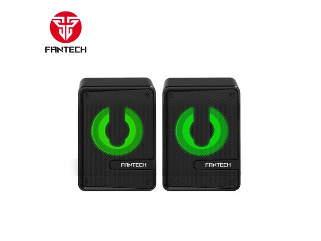 FANTECH BEAT GS203 Wired Moble Gaming And Music Speaker,Bass Memerane,HI-RES Audio,Multi-Plaform Compatiblity,3.5mm Plug And USB Plug Black