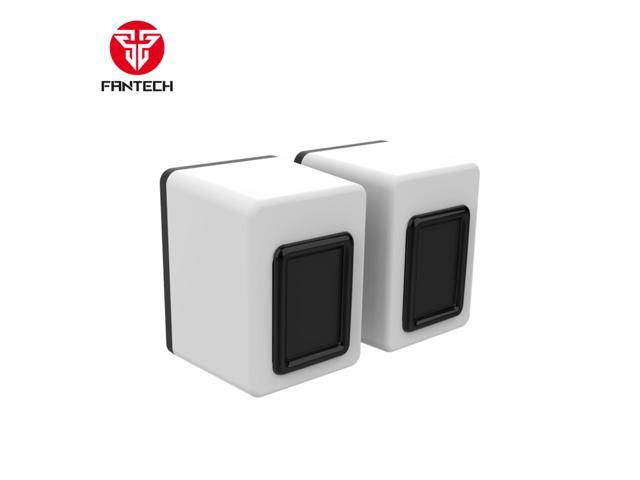 FANTECH BEAT GS203 Wired Moble Gaming And Music Speaker,Bass Memerane,HI-RES Audio,Multi-Plaform Compatiblity,3.5mm Plug And USB Plug, White