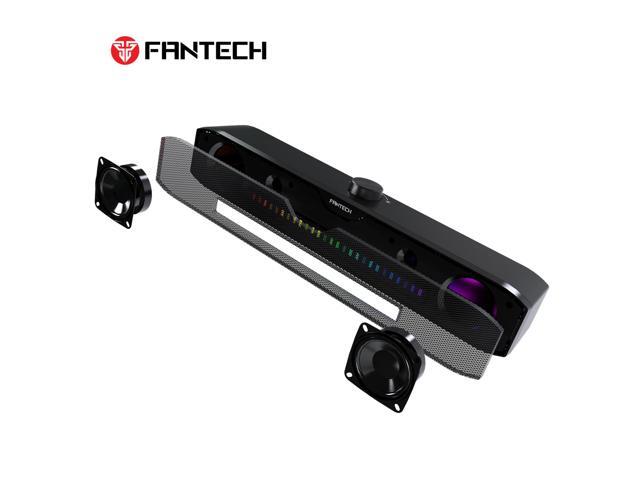 FANTECH GROOVE BAR GS303 Dual Mode Gaming Speaker, Tuned Driver, 3W*2 Speakers, RGB Lighting, Dual Mode BT/USB A+3,5MM TRS, BIack