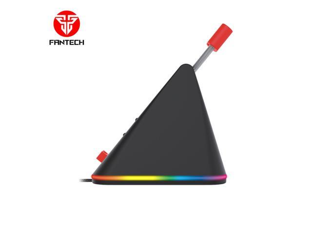 FANTECH MBR01 Mouse Bungee, 9 step adjustable,110mm-150mm with OLED Screen, RBG Control,Extreme Stability and - Rubber Clip Compatible,white