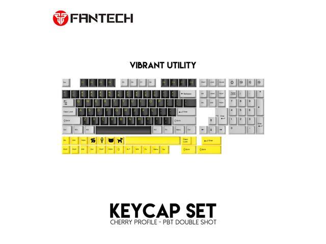 FANTECH Keycap Set Cherry Profile-Pet Double Shot,Dual-Shot Pbt Keycaps,Vibrant Utility