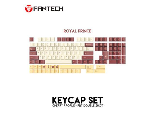 FANTECH Keycap Set Cherry Profile-Pet Double Shot,Dual-Shot Pbt Keycaps,Royal Prince