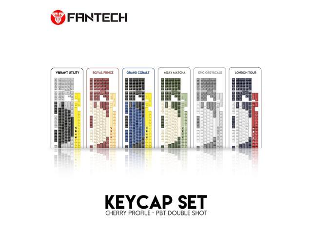 FANTECH Keycap Set Cherry Profile-Pet Double Shot,Dual-Shot Pbt Keycaps,Royal Prince
