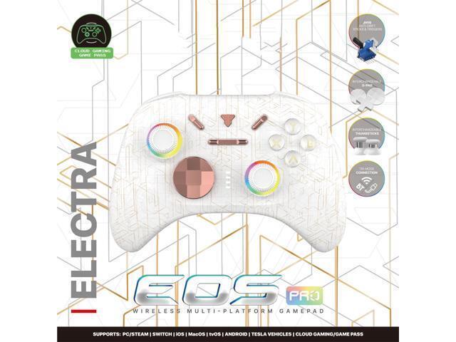 FANTECH WGP15 ELECTRA EOS PRO Wireless Multi-Platform Gamepad, Bluetooth/StrikeSpeed,Motion Sensor,Hall effect,White