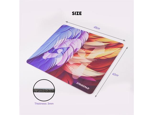 Fantech Chinese Style Gaming mousepad, MST491, Holographic Design, Herringbone Rubber Base, Liquid-Resistant Surface (49cm × 42cm) Mouse pad, Blue