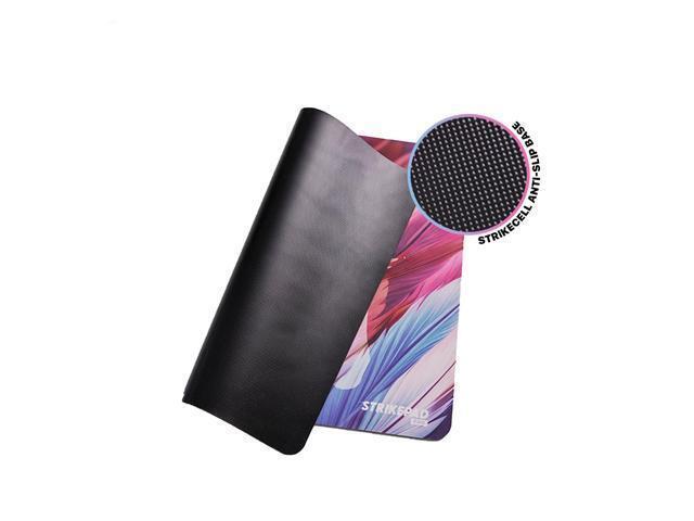 Fantech Chinese Style Mousepad, MST491, Holographic Design, Herringbone Rubber Base, Liquid-Resistant Surface (49cm × 42cm) Mousepad, Red