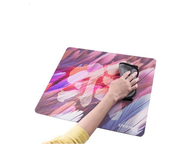 Fantech Chinese Style Mousepad, MST491, Holographic Design, Herringbone Rubber Base, Liquid-Resistant Surface (49cm × 42cm) Mousepad, Red