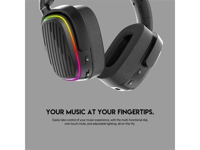 FANTECH HARMONY WHG02 wireless bluetooth headphones, with tri mode connection, 4OMM DRVERS FOR CEAR AUDO, Black