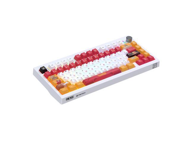 FANTECH MK921 Gaming Mechanical Keyboard,One Piece Edition, Wireless/Wired/BT Connection,RBG Controls, 80 Keys, USB-C Interface, Brown Shaft,...