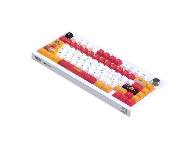 FANTECH MK921 Gaming Mechanical Keyboard,One Piece Edition, Wireless/Wired/BT Connection,RBG Controls, 80 Keys, USB-C Interface, Brown Shaft,...