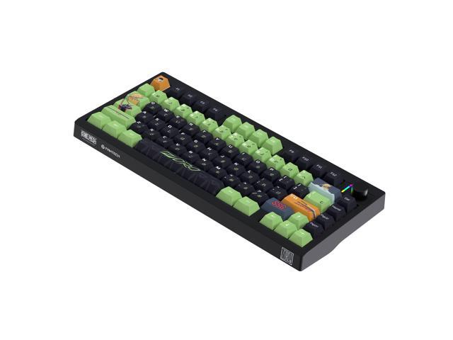 FANTECH MK921 Gaming Mechanical Keyboard,One Piece Edition, Wireless/Wired/BT Connection,RBG Controls, 80 Keys, USB-C Interface, Brown Shaft,...