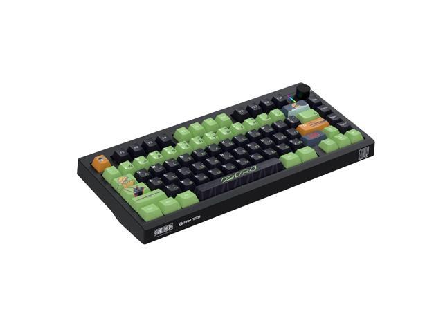 FANTECH MK921 Gaming Mechanical Keyboard,One Piece Edition, Wireless/Wired/BT Connection,RBG Controls, 80 Keys, USB-C Interface, Brown Shaft,...