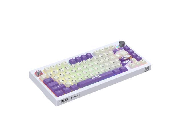 FANTECH MK921 Gaming Mechanical Keyboard,One Piece Edition, Wireless/Wired/BT Connection,RBG Controls, 80 Keys, USB-C Interface, Brown Shaft,...