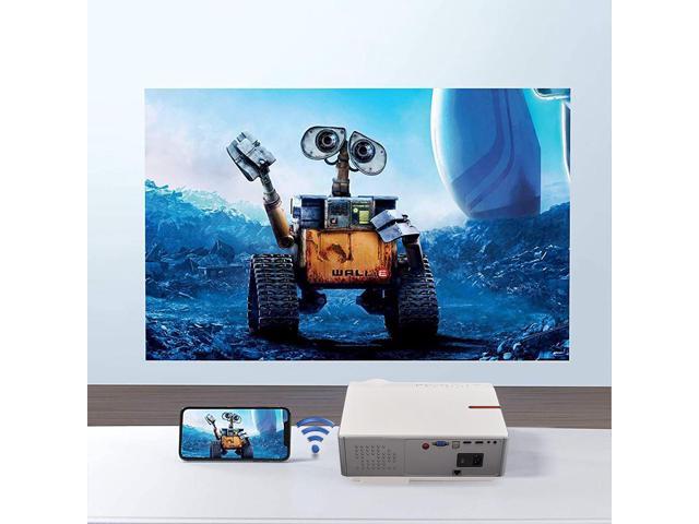 6000 Lumens 1080 Native Projector, Full HD Android Projector with WiFi Bluetooth, 300" Max Image Size, with HDMI USB VGA AV Inputs, Compatible with...