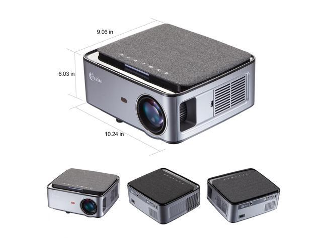 1080P Native WIFI Projector Android 9, Full HD 7500 Lumen 20000:1 Bluetooth Projector for Home & Office, 4K Side Projection 4D Keystone Screen...