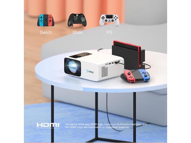 TROISC Home Theater Projector WiFi 1080P FULL HD 8000 Lumens Portable HDMI USB Screen MIrroring Zoom Bluetooth