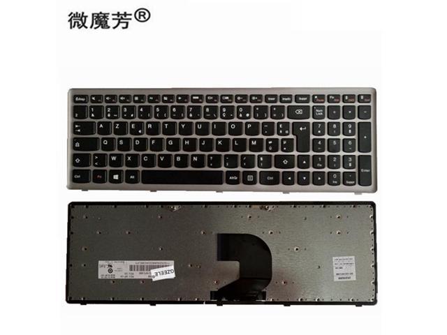 French Laptop keyboard for Lenovo Ideapad Z500 Z500A Z500 Z500G P500 FR Laptop Replace keyboard with Silver frame
