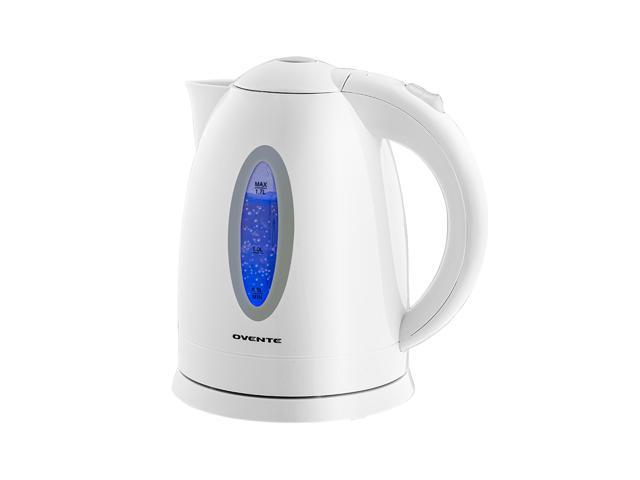 Ovente Electric Hot Water Kettle 1.7 Liter with LED Light, 1100 Watt BPA-Free Portable Tea Maker Fast Heating Element with Auto Shut-Off and Boil. photo