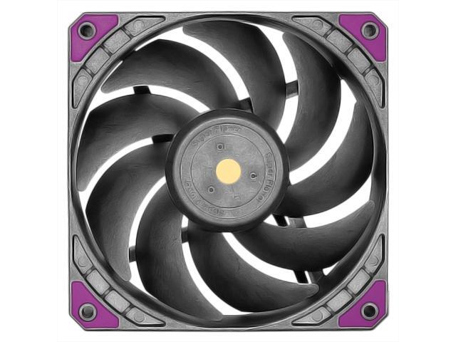 Super Flower, MEGACOOL 120mm fan, Triple-Pack, 12-pole motor design, super cooling performance, PWM, Purple Anti-Vibration Mounting Pads, Computer...