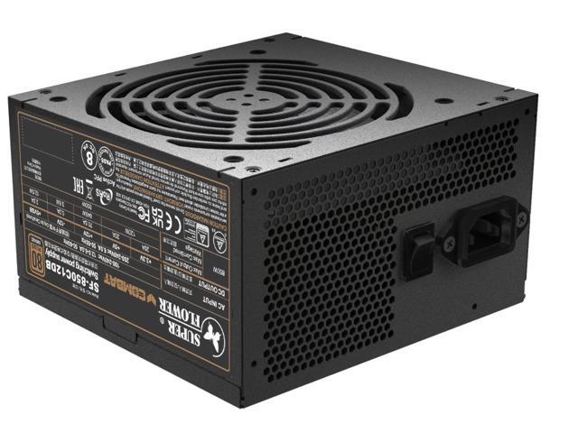 Super Flower Combat DB 850W ATX 3.1, 80+ Bronze, 5 Years Warranty, Flexible Flat Cables, Fixed Cable Power Supply, SF-850C12DB, Black version